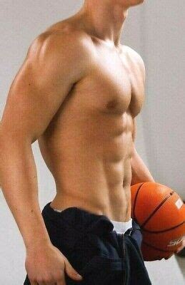Shirtless Male Beefcake Muscular Basketball Body Shot Hunk Dude Photo X G Picclick