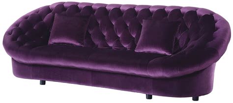 Romanus Purple Velvet Sofa 511046 Coaster Furniture