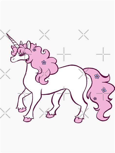 Pink Unicorn Sticker By Saradaboru Redbubble