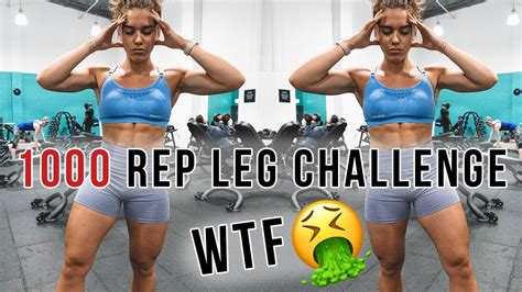 1000 Rep Leg Workout Challenge Omg Youtube