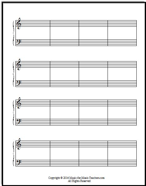 Staff Paper Pdfs Download Free Staff Paper Piano Sheet Music Free