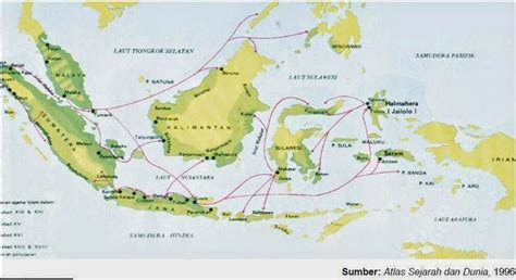 Gambar Peta Kerajaan Islam Di Indonesia Gambar Peta
