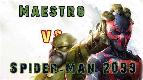 Maestro Vs Spider Man 2099 Youtube