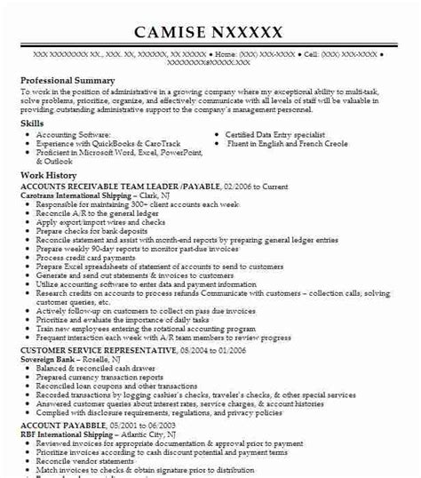 The resume sample below can be used as a basis for writing a resume for the position of an accounts receivable clerk. Accounts Receivable Specialist Team Lead Resume Example ...