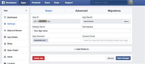 Go to your facebook profile, click on your name in the upper left of the facebook home page. How to get a Facebook App ID for your Website - Joobi