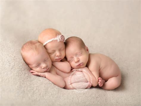 Adorable Trio Austin Newborn Triplets Photographer Ella Bella