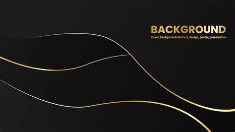 Premium Vector Abstract Black Dark Royal Gold Background Wallpaper