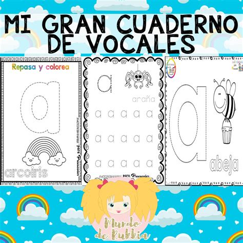 Fichas De Vocales I Fichas De Vocales Cuaderno De C