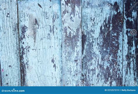 Old Rustic Wooden Background Blue Vintage Background Stock Image