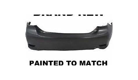 Fits; 2011 2012 2013 Toyota Corolla S Rear Bumper Painted (TO1100288
