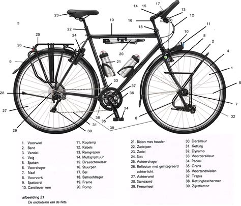 Anatomie Van De Fiets Bicycle Bike St G