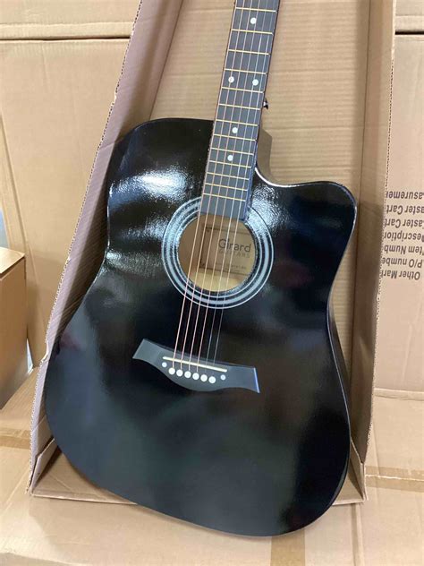 Girard 41 Steel String Acoustic Guitar Black