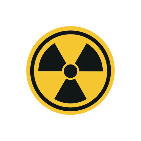 Radioactive Hazard Sign Nuclear Non Ionizing Radiation Symbol