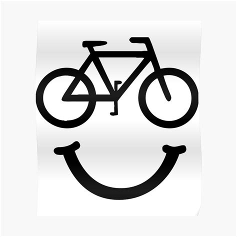 4.8 out of 5 stars. Bike Smiley Face Cycling Fan T Shirt Poster | Wall decals ...