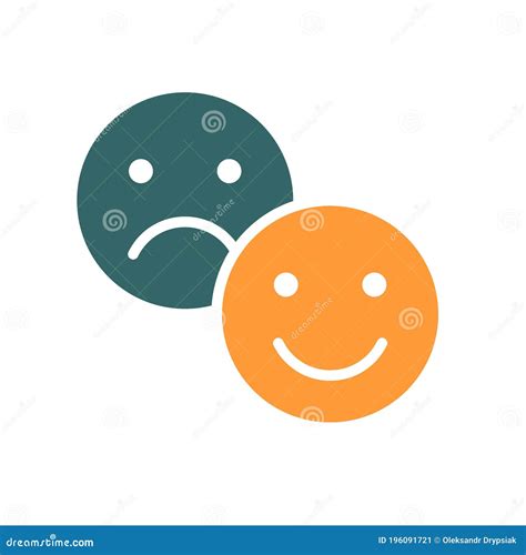 Positive And Negative Emoji Colored Icon Level Of Satisfaction Good