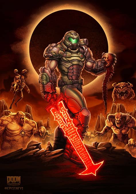 Doom Eternal Fan Art Doom Demons Doom Videogame Doom Game