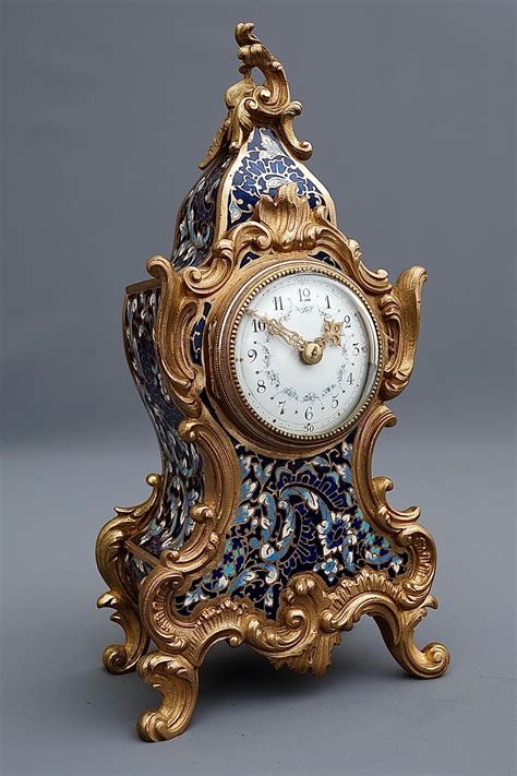 French Miniature Timepiece Rococo Mantel Clock The Clock Clinic