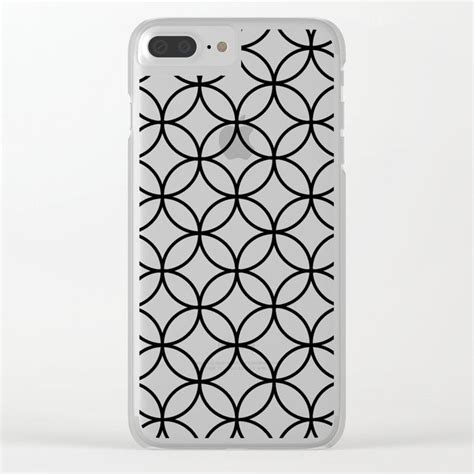 The Black Circles Clear Iphone Case By Bndesigns Society6 Iphone