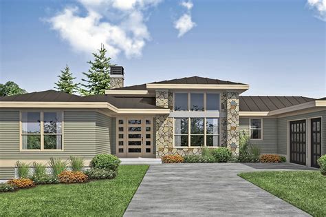 Contemporary Style House Plan 3 Beds 3 Baths 2793 Sqft Plan 124