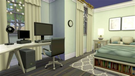Sims 4 Youtuber Bedroom For A Gamer Boy The Sims Sims