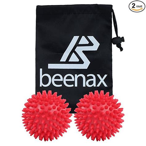 Beenax Spiky Massage Ball Set Of 2 3 Inch Perfect For Plantar