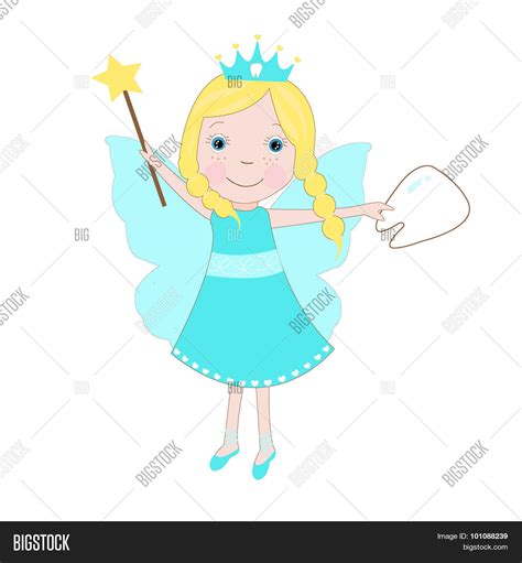 Happy Tooth Fairy Vector And Photo Free Trial Bigstock