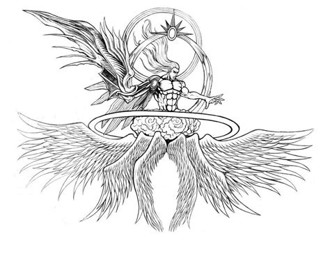 Final Fantasy Vii Safer Sephiroth Line Art By Soulstryder210