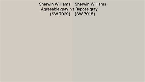 Sherwin Williams Agreeable Gray Vs Repose Gray Side By Side Comparison