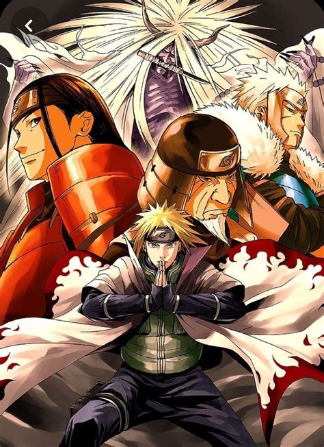 The Four Hokages Naruto Naruto Vs Sasuke Arte De Naruto