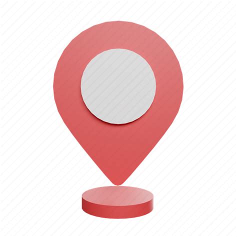 Location Front Map Pin Navigation Marker Pointer 3d Illustration