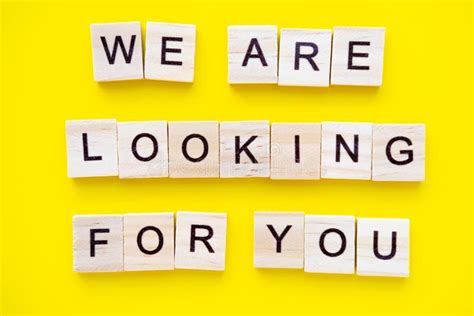 Words We Are Looking For You On Yellow Background Job Board Human