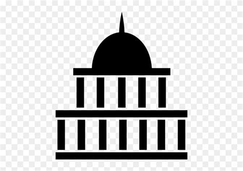 White House Clipart Government Symbol Government Flat Icon Free