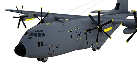 Artstation Lockheed C 130 Hercules 3d Model Resources