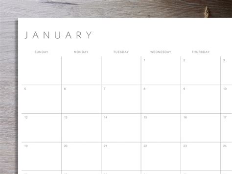 2023 2024 2025 Calendar Printable Minimalist Calendar Etsy
