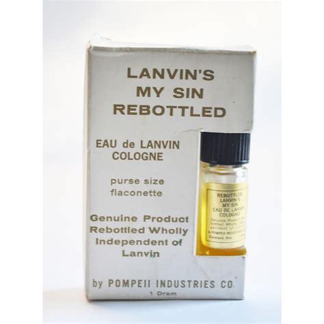 My Sin Rebottled Purse Bottle By Lanvin Vintage Perfume Cologne