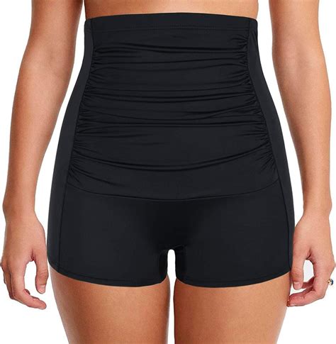 Septangle Bikini Bottom For Women High Waist Swimsuits Bathing Suit Swimwear Bottoms