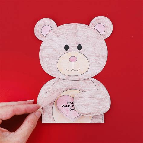 Bear Valentines Day Card Paper And Card Cleverpatch Cleverpatch