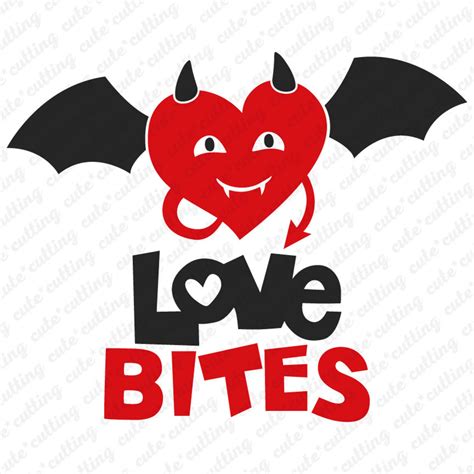 Love Bites Svg Valentines Day Svg Vampire Svg Devil Svg | Etsy
