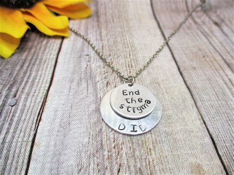 End The Stigma Necklace Mental Health Necklace Did Necklace Etsy