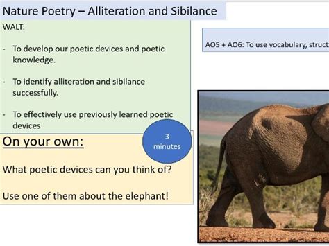 Nature Poetry Alliteration And Sibilance Teaching Resources