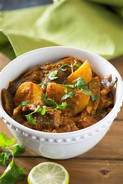 Aloo Baingan Sabzi Is Tasty Curry From North India Eggplant And