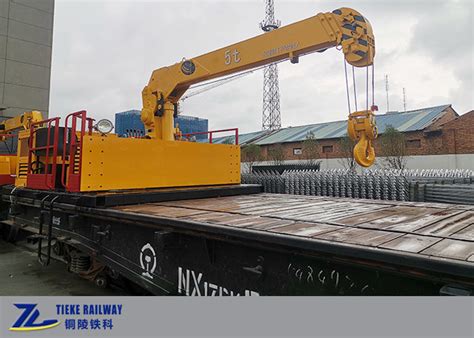 Railway Crane Wagon Tons Hydraulic Lift Crane Transfer Sleepers