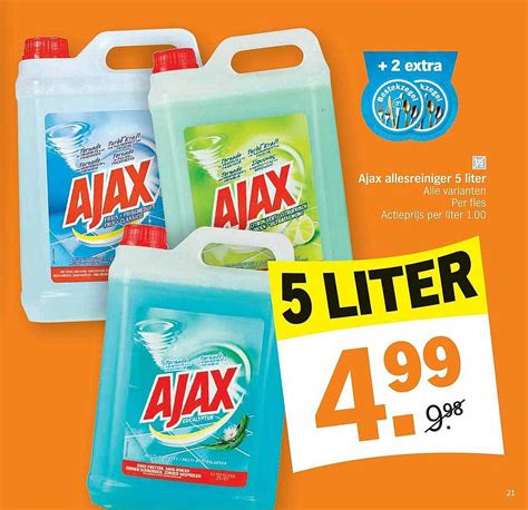 Ajax Allesreiniger 5 Liter Aanbieding Bij Albert Heijn