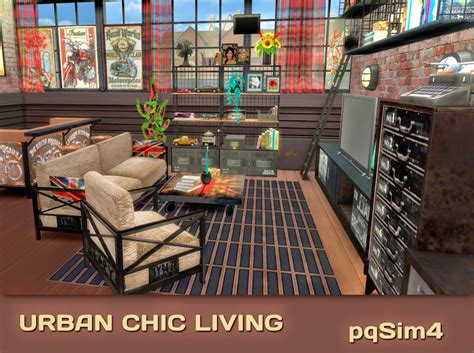 Urban Chic Living Sims 4 Custom Content