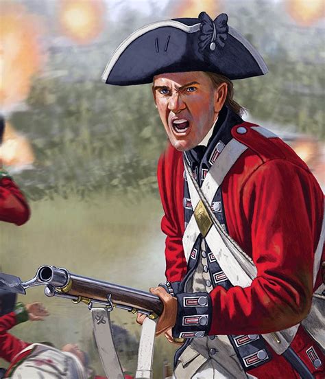 British Redcoat Infantry During The American War Of Independence