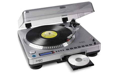 Ion Lp2cd Usb Turntable With Built In Cd Recorder Pssl Prosound And