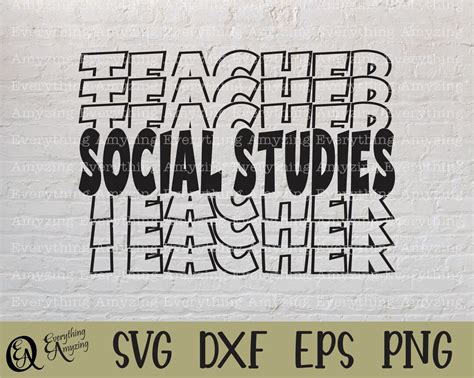 Social Studies Teacher Svg School Teacher Svg High School Social