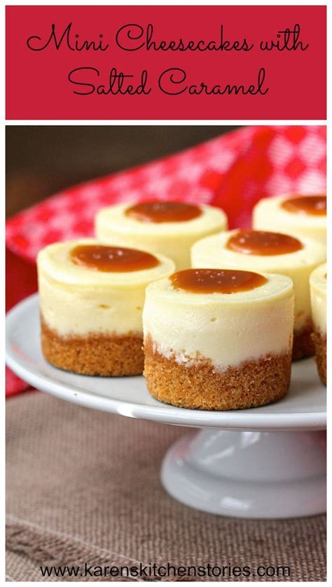 The easiest mini cheesecakes for any occasion. Mini Cheesecakes with Salted Caramel | Recipe | Mini ...