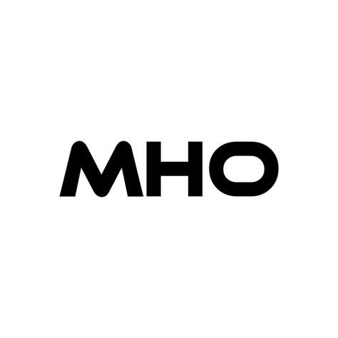 Mho Letra Logo Diseño Inspiración Para Un único Identidad Moderno