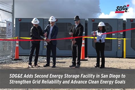 Sdgande Adds Second Energy Storage Facility In San Diego To Strengthen